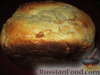 Фото к рецепту: Хлеб с лимоном и грецкими орехами