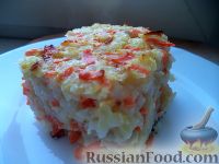 Фото приготовления рецепта: Запеканка из моркови, яблок и риса - шаг №12