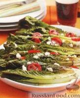 Фото к рецепту: Салатные листья, жаренные на гриле