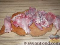Фото приготовления рецепта: Кролик в сметане (6 порций) - шаг №2