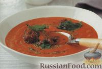 Фото к рецепту: Чечевичный суп-пюре с копчеными колбасками