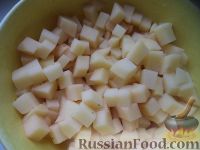 Фото приготовления рецепта: Гороховый суп-пюре (вегетарианский) - шаг №4