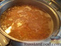 Фото приготовления рецепта: Гороховый суп-пюре (вегетарианский) - шаг №7