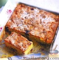 Фото к рецепту: Лавандовый пирог с черникой и нектарином