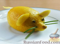 Фото к рецепту: "Мышка" из лимона