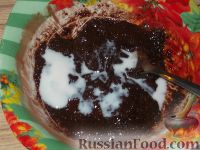 Фото приготовления рецепта: Крем шоколадный заварной - шаг №7