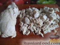 Фото приготовления рецепта: Жюльен с курицей и шампиньонами - шаг №3