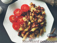 Фото к рецепту: Лисички с картошкой