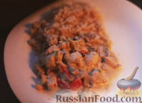 Фото к рецепту: Курица с грибами, овощами и рисом