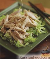 Фото к рецепту: Куриное филе в кунжутном соусе
