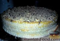 Фото к рецепту: Вафельный торт со сгущёнкой