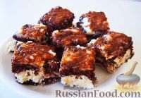 Фото к рецепту: Шоколадные пирожные с кокосовой начинкой