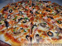 Фото приготовления рецепта: Пицца с ветчиной и грибами - шаг №1