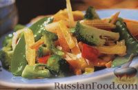 Фото к рецепту: Теплый овощной салат