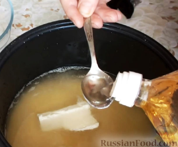 Растительное масло в кашу