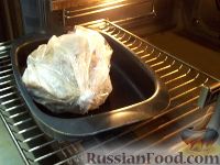 Фото приготовления рецепта: Запеченное мясо в духовке - шаг №5