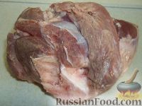 Фото приготовления рецепта: Запеченное мясо в духовке - шаг №2