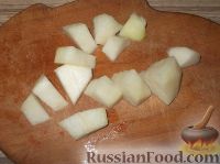 Фото приготовления рецепта: Канапе из фруктов с сыром - шаг №2