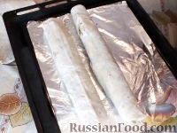 Фото приготовления рецепта: Рулет из лаваша с сыром и зеленью - шаг №7