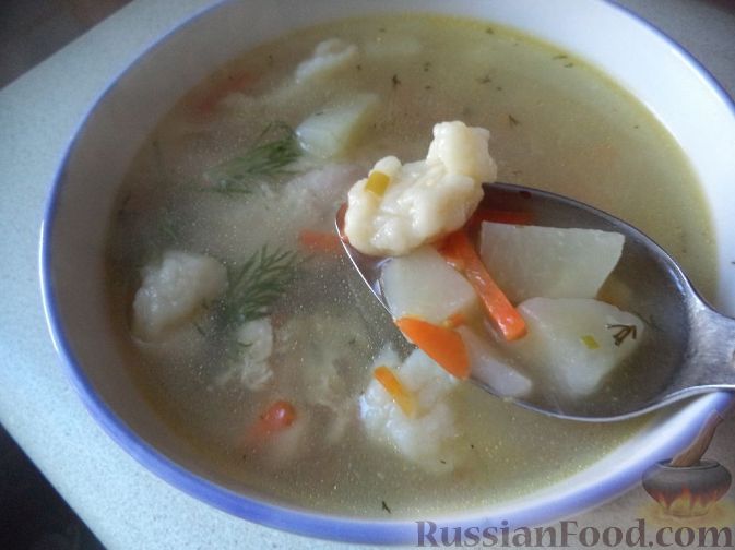 Рецепт: Куриный суп по-деревенски | с вермишелью