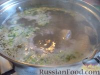 Фото приготовления рецепта: Суп куриный с клецками (по-деревенски) - шаг №4