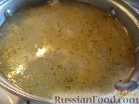 Фото приготовления рецепта: Суп куриный с клецками (по-деревенски) - шаг №11