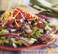 Фото к рецепту: Грибной салат с мясом