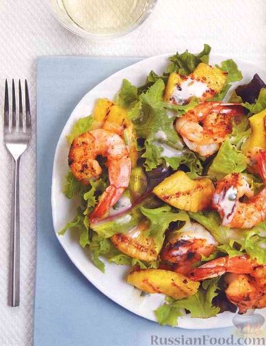 Салат с креветками и ананасами – 6 самых вкусных рецептов с пошаговыми фото