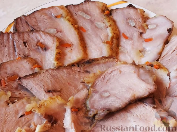 Буженина из свинины в фольге в духовке — рецепт с фото