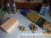 Фото приготовления рецепта: Спагетти с сырным соусом - шаг №1