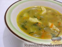 Фото к рецепту: Суп картофельный с украинскими галушками
