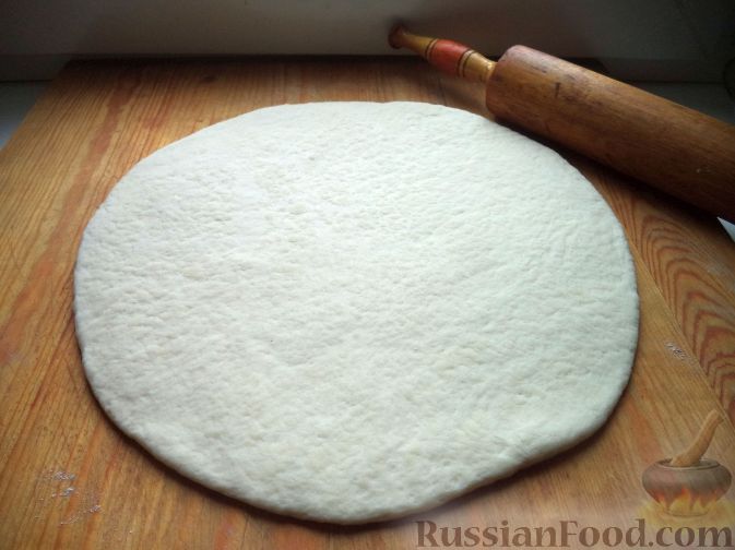 Основа для пиццы (тонкое хрустящее тесто) пошаговый рецепт с фото