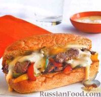 Фото к рецепту: Сэндвичи с жареным мясом и овощами