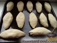 Фото приготовления рецепта: Постные печеные пирожки с картофелем и грибами - шаг №12