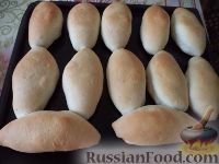 Фото приготовления рецепта: Постные печеные пирожки с картофелем и грибами - шаг №13