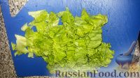 Фото приготовления рецепта: Летний салат (листья салата с помидорами и чесноком) - шаг №1
